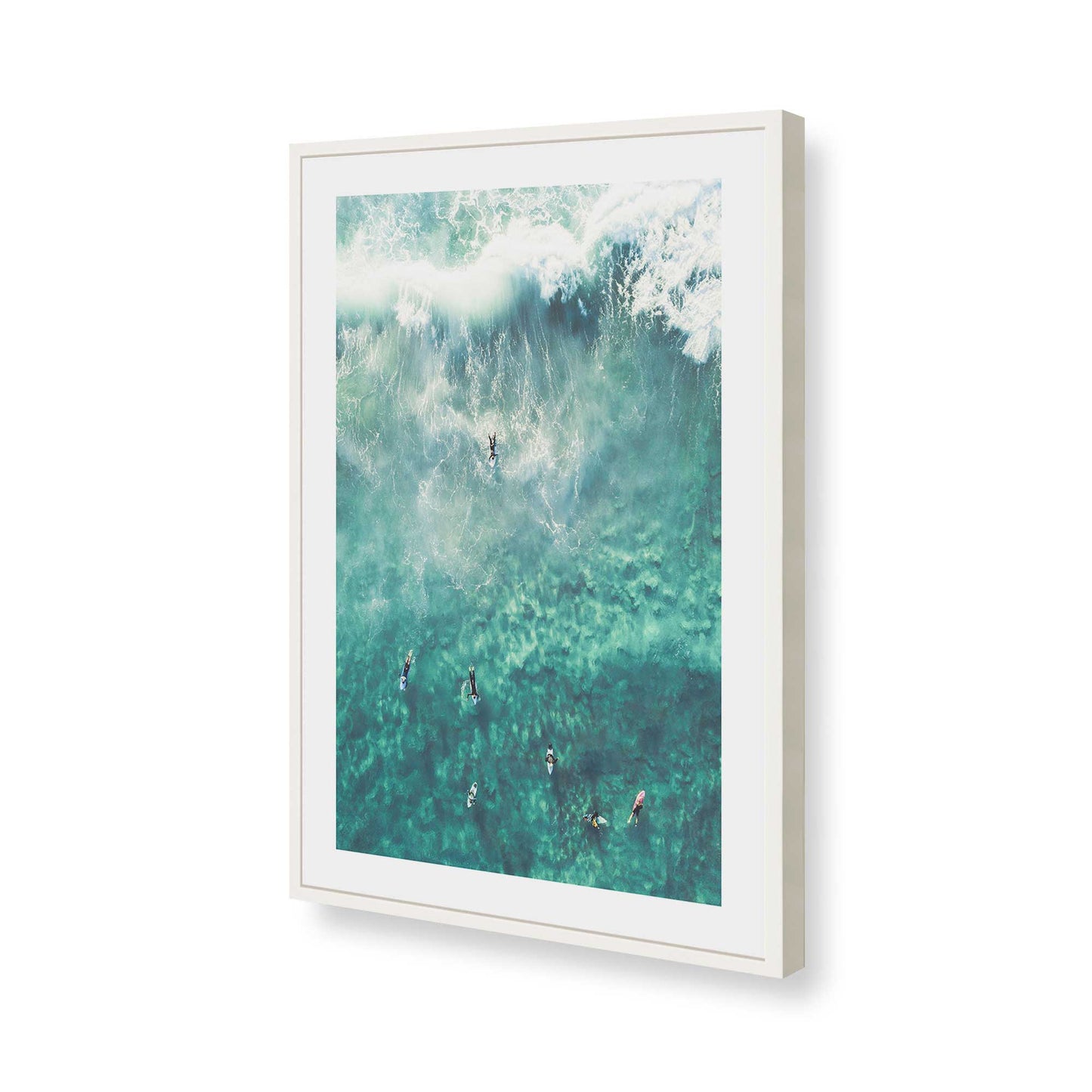 [Color:Opaque White], Picture of art in a Opaque White frame of the corner