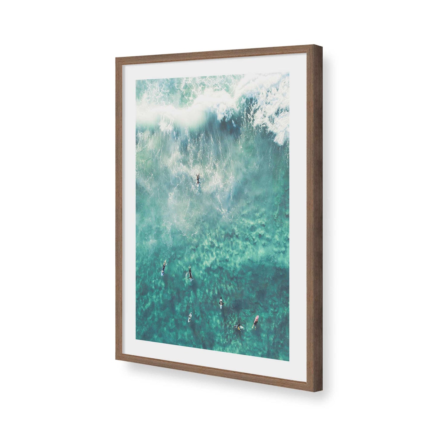 [Color:Walnut], Picture of art in a Walnut frame of the corner
