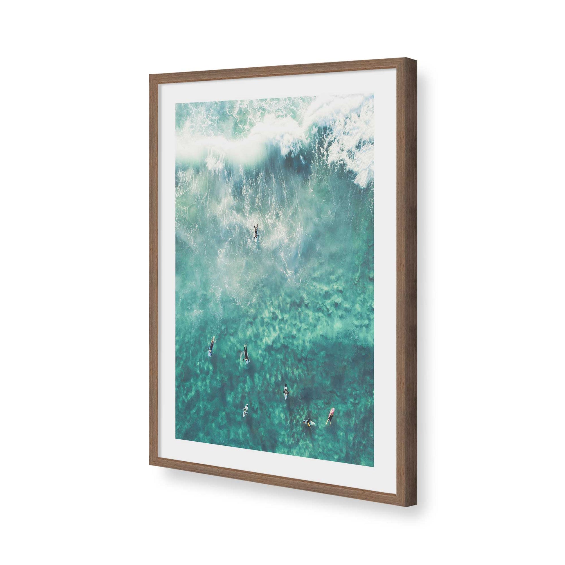 [Color:Walnut], Picture of art in a Walnut frame of the corner