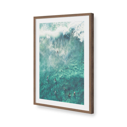 [Color:Walnut], Picture of art in a Walnut frame of the corner
