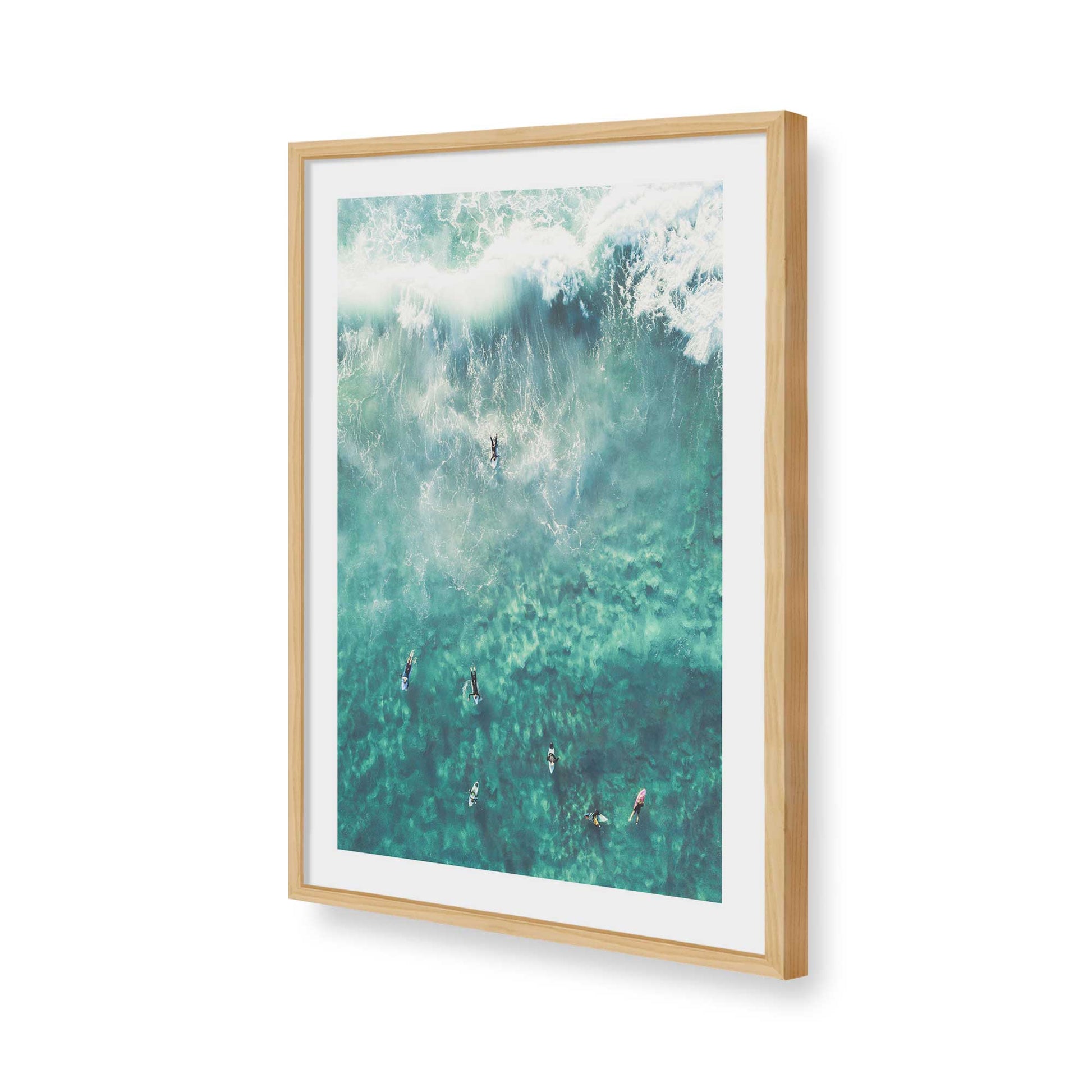 [Color:American Maple], Picture of art in a American Maple frame of the corner