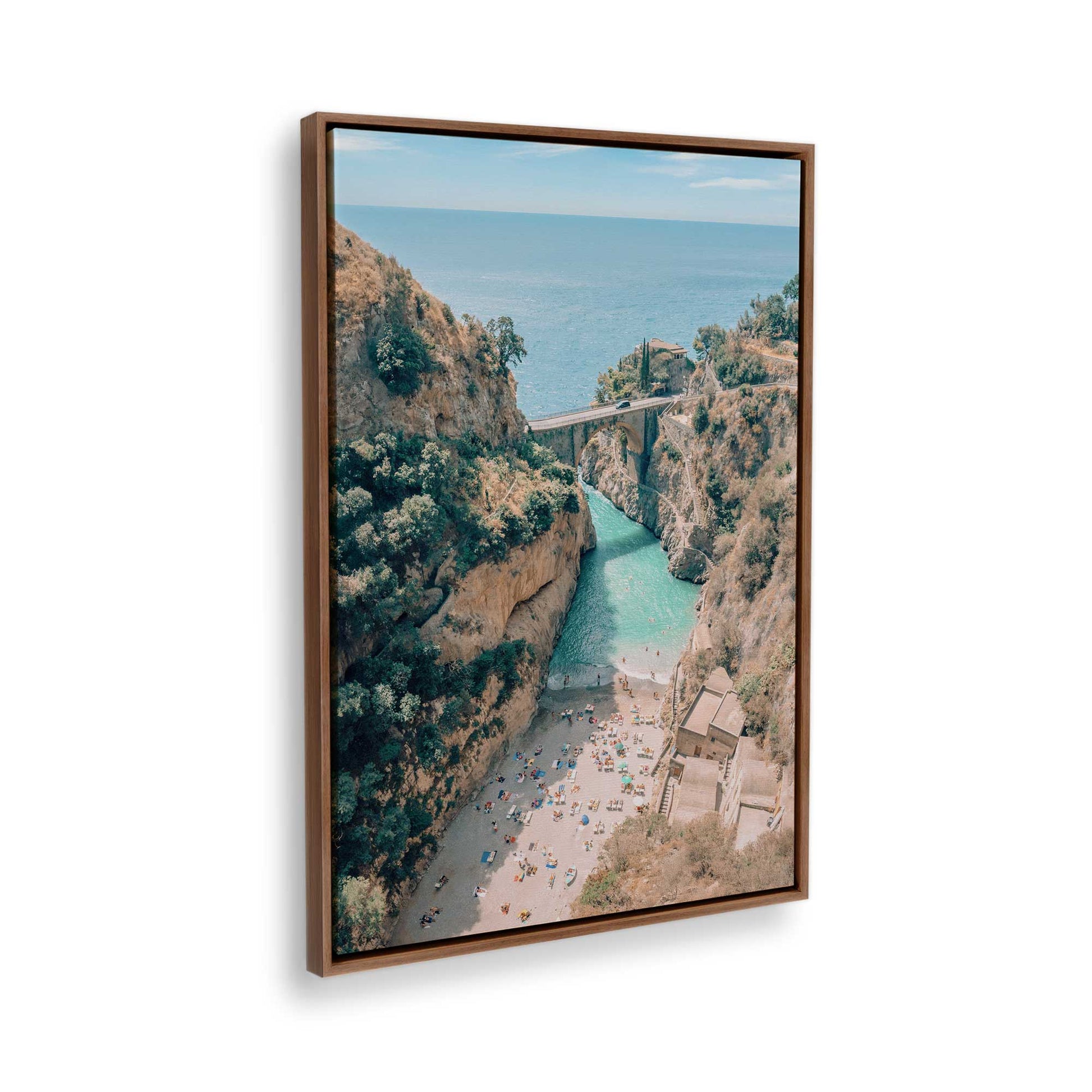 [Color:Walnut], Picture of the corner of the art