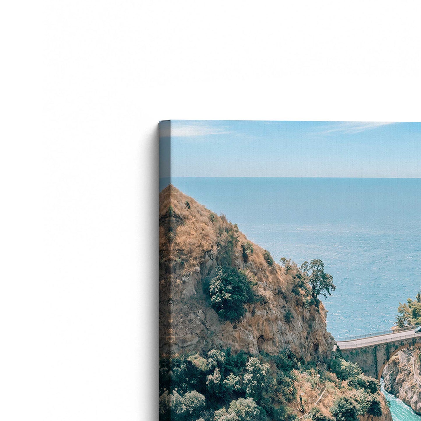 [Color:Stretched Canvas], Picture of the corner of the art