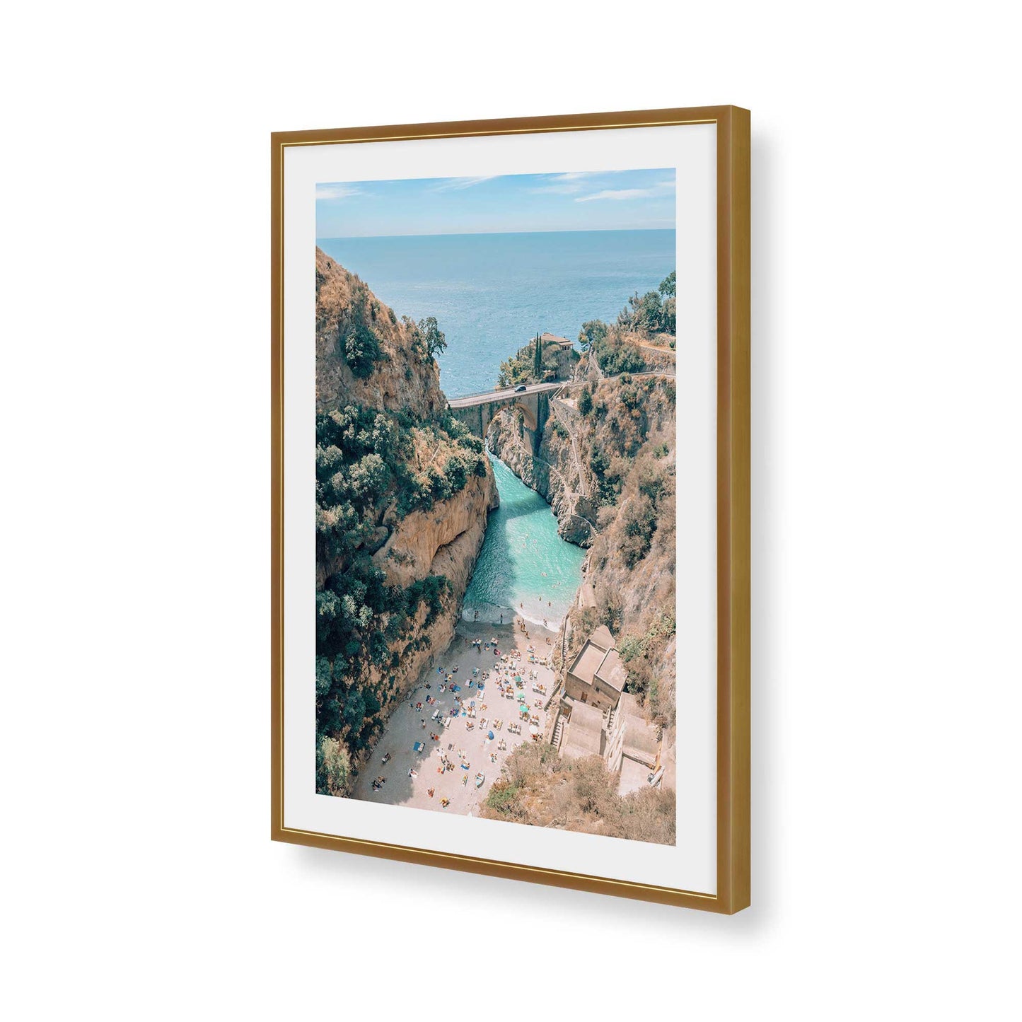 [Color:Polished Gold], Picture of art in a Polished Gold frame of the corner