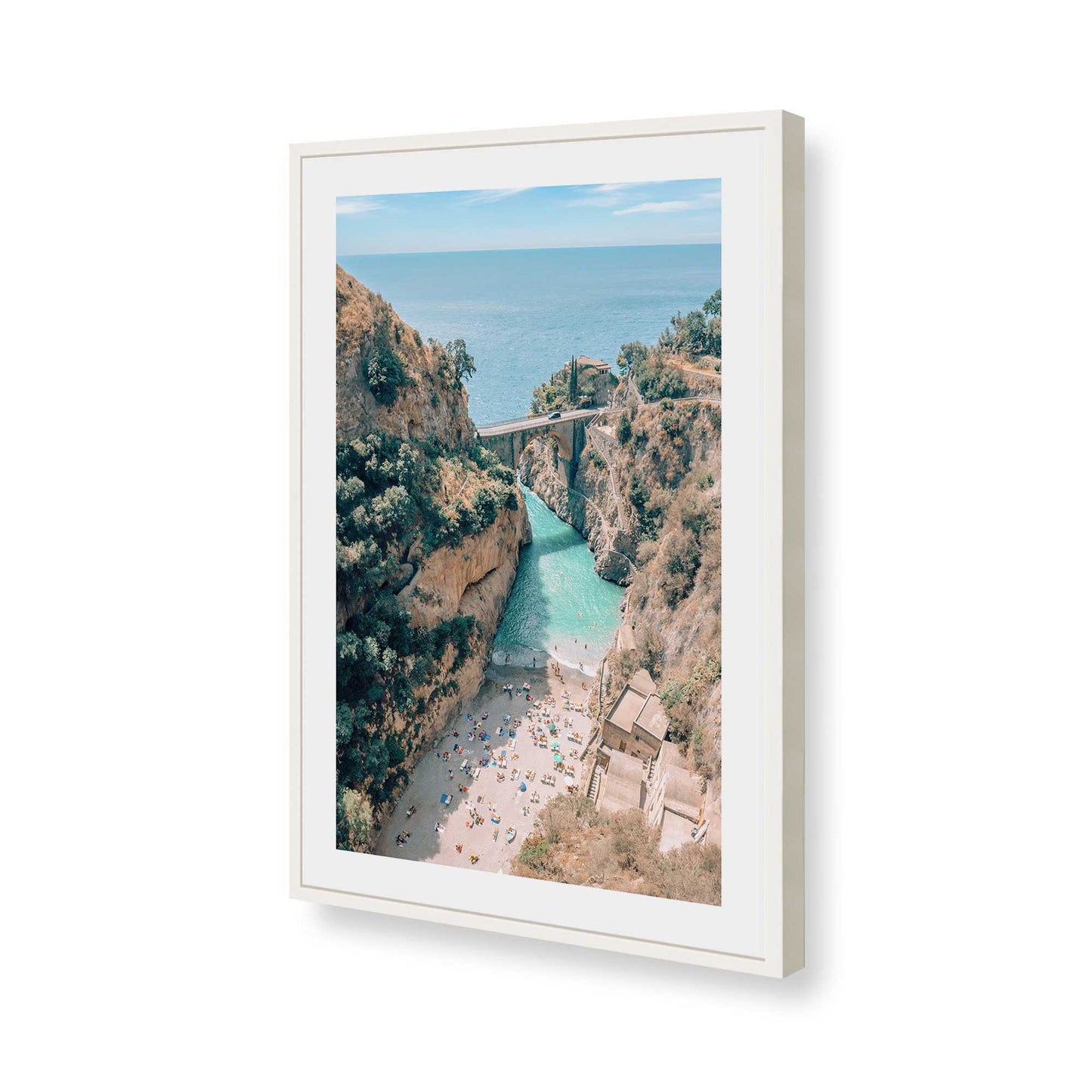 [Color:Opaque White], Picture of art in a Opaque White frame of the corner