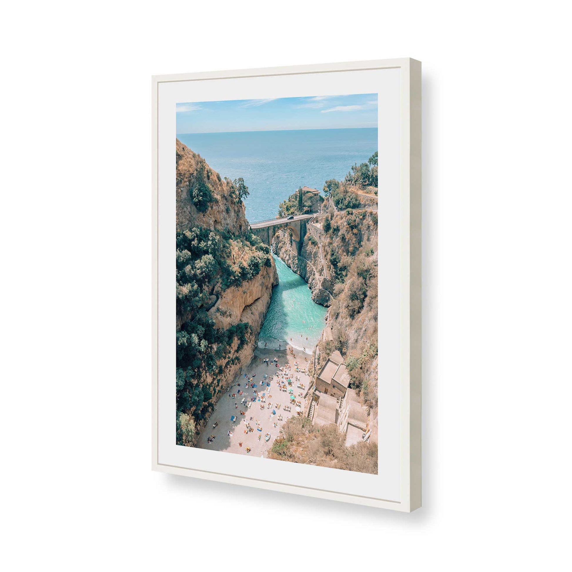 [Color:Opaque White], Picture of art in a Opaque White frame of the corner