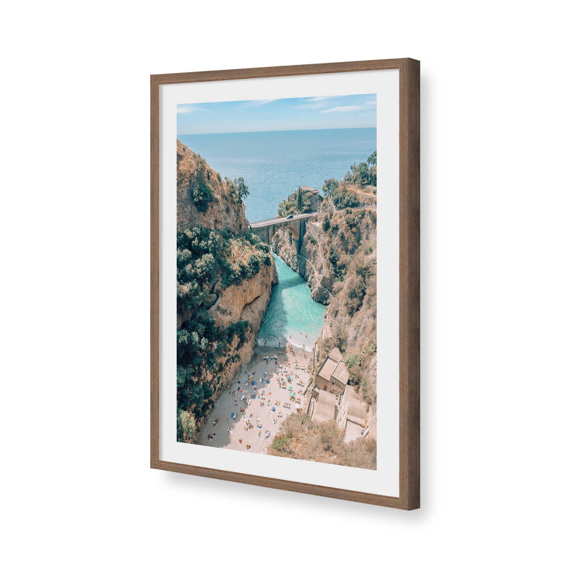 [Color:Walnut], Picture of art in a Walnut frame of the corner