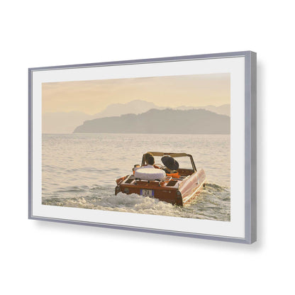 [Color:Polished Chrome], Picture of art in a Polished Chrome frame of the corner