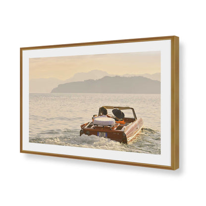 [Color:Polished Chrome], Picture of art in a Polished Chrome frame of the corner