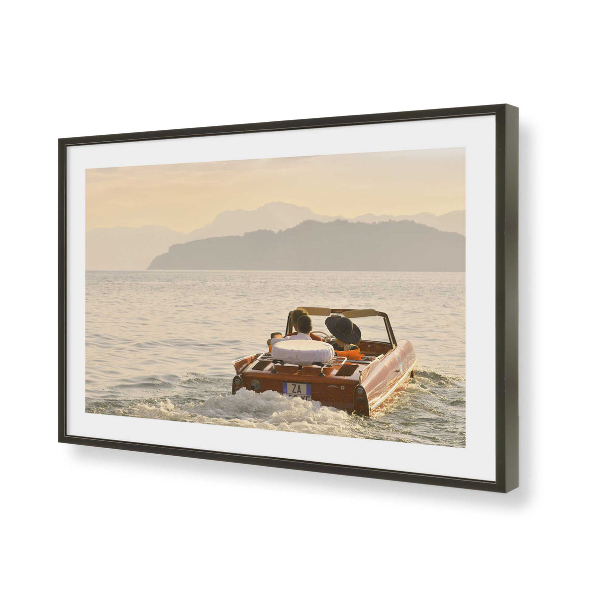 [Color:Polished Chrome], Picture of art in a Polished Chrome frame of the corner