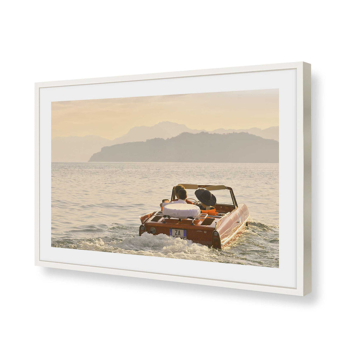 [Color:Polished Chrome], Picture of art in a Polished Chrome frame of the corner