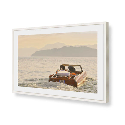 [Color:Polished Chrome], Picture of art in a Polished Chrome frame of the corner