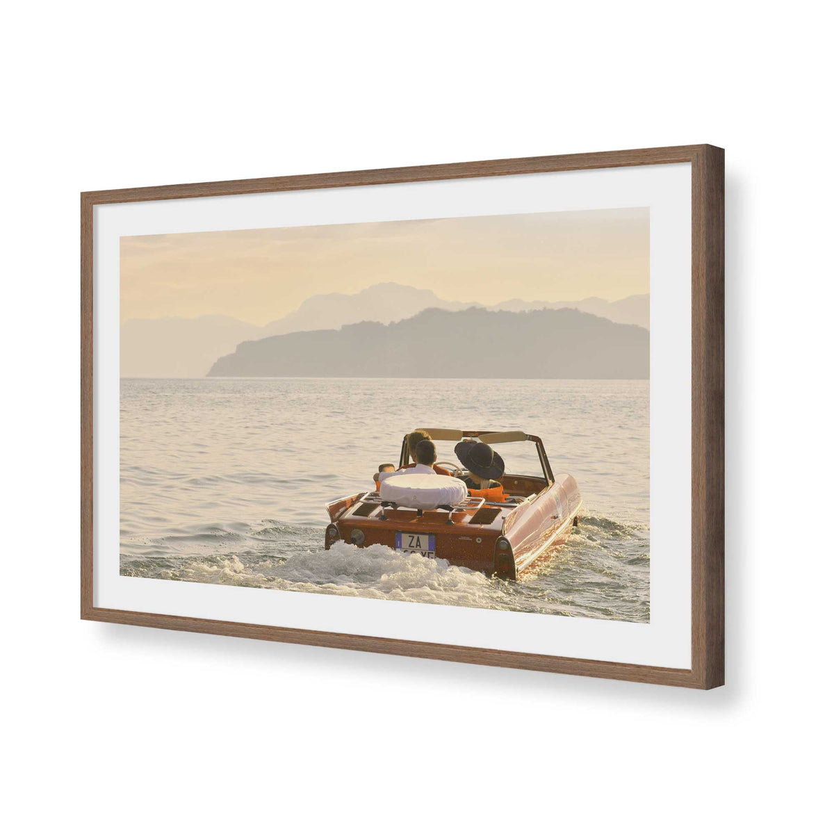 [Color:Polished Chrome], Picture of art in a Polished Chrome frame of the corner
