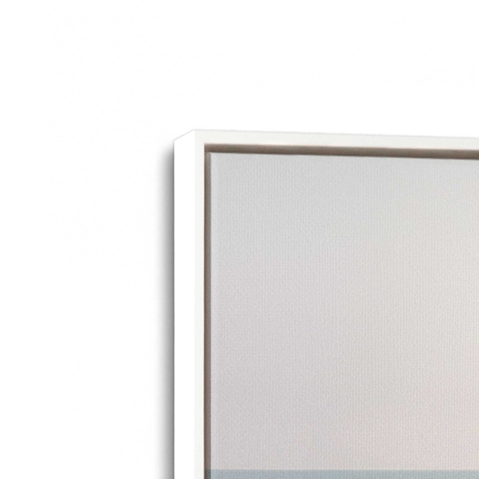 [Color:Opaque White], Picture of art in a White frame at an angle