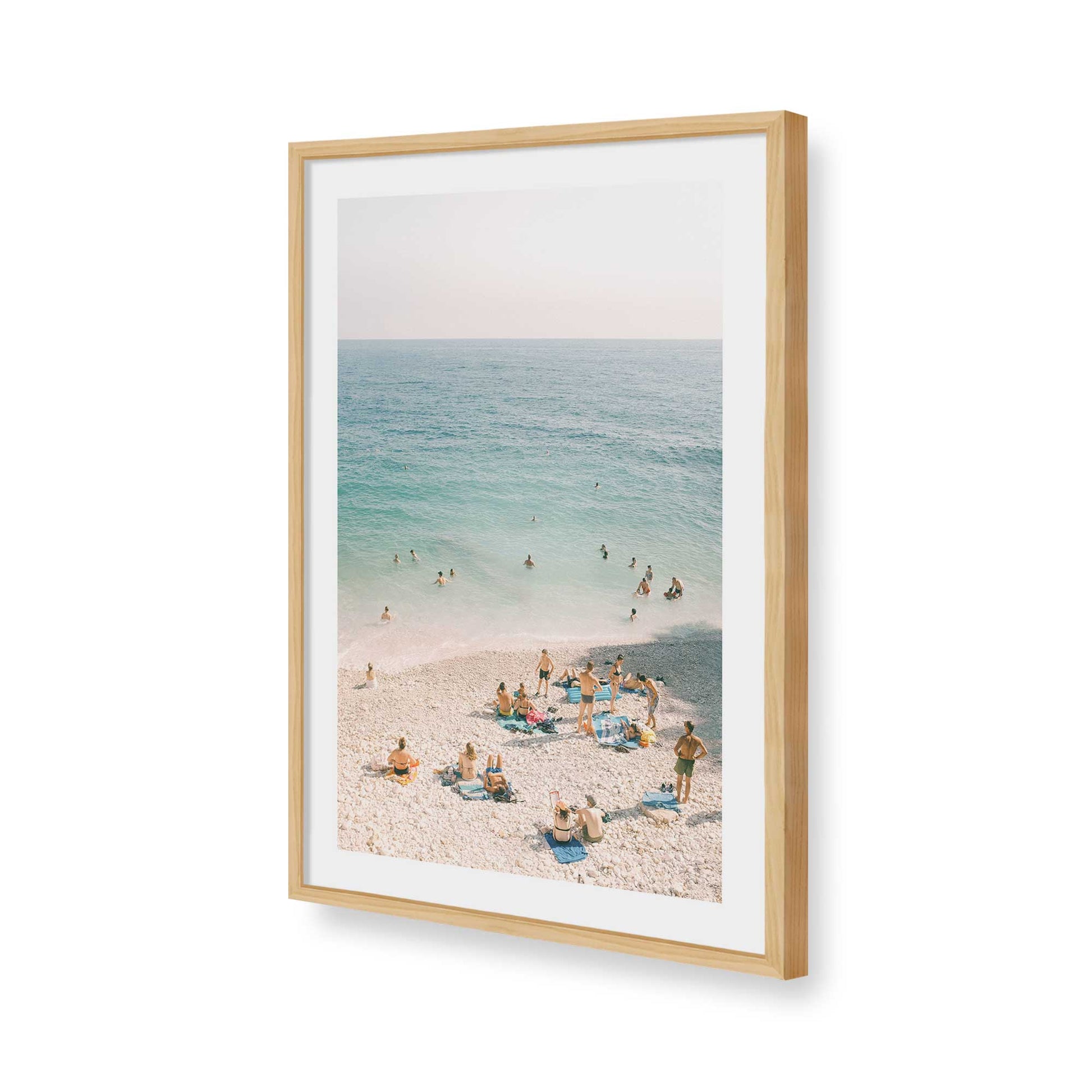 [Color:American Maple], Picture of art in a American Maple frame of the corner
