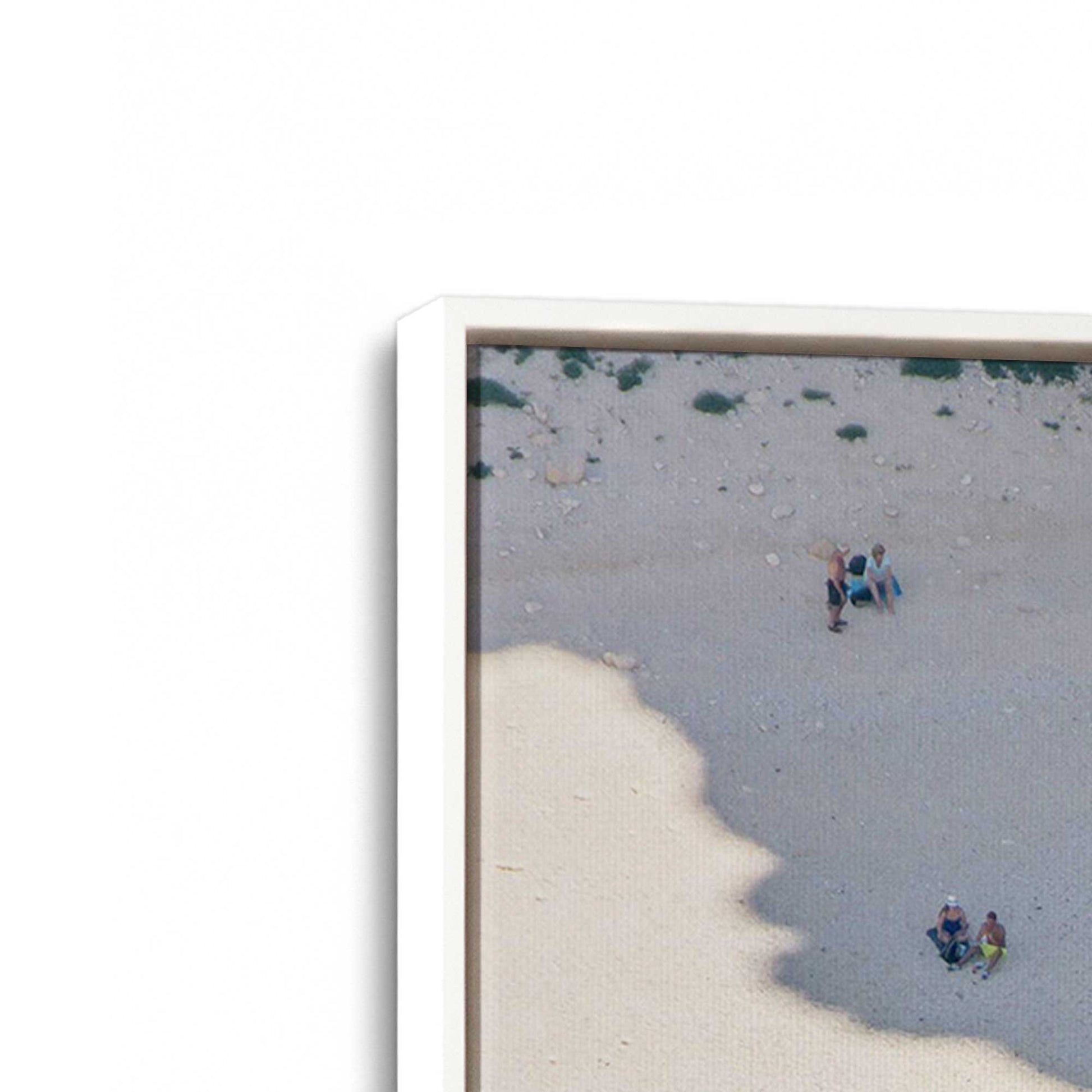 [Color:Opaque White], Picture of art in a White frame at an angle