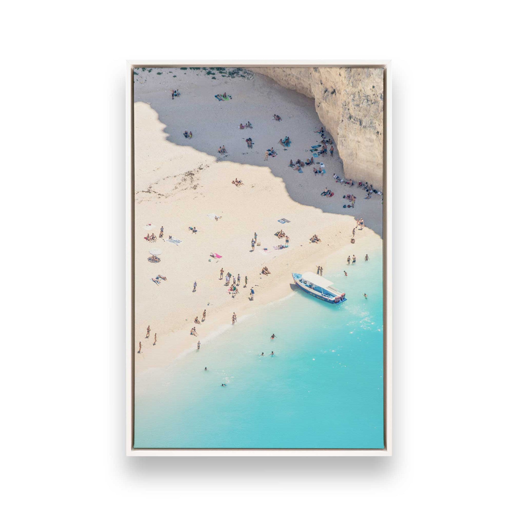 [Color:Opaque White], Picture of art in a White frame