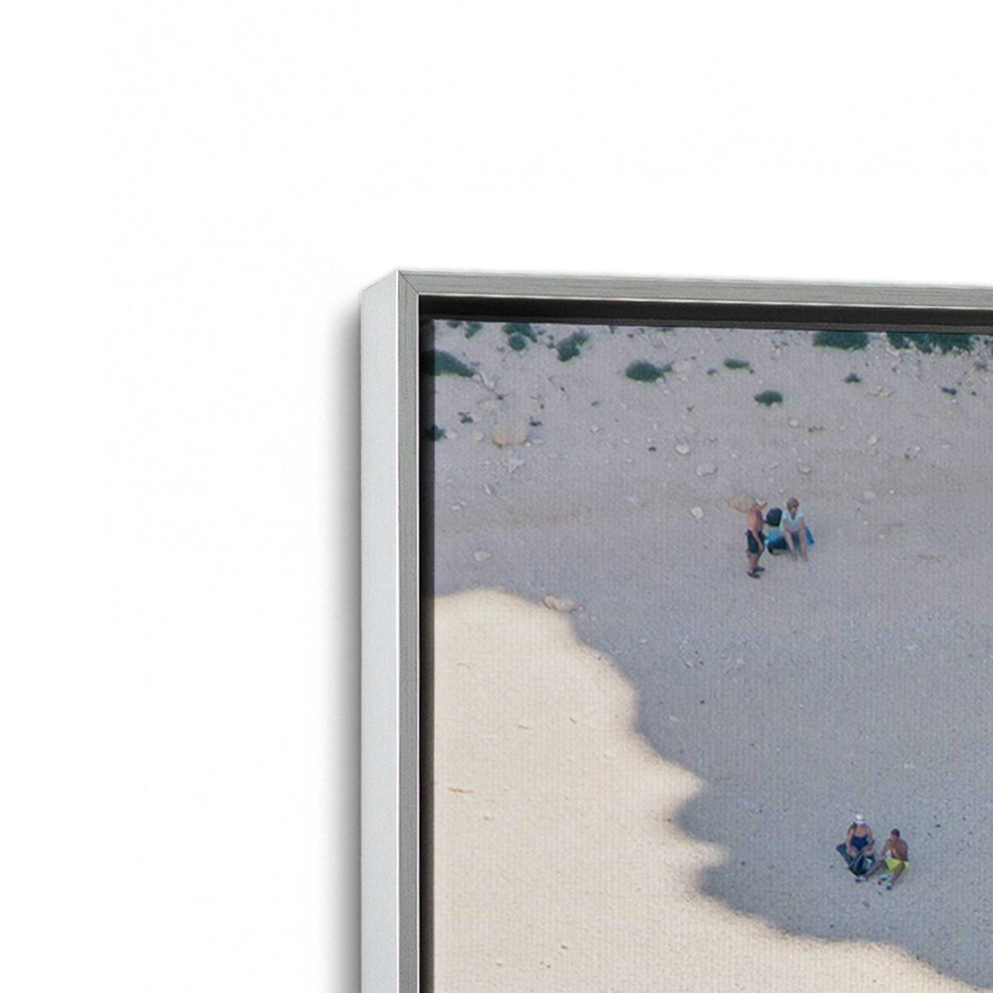 [Color:Polished Chrome], Picture of art in a Polished Chrome frame at an angle