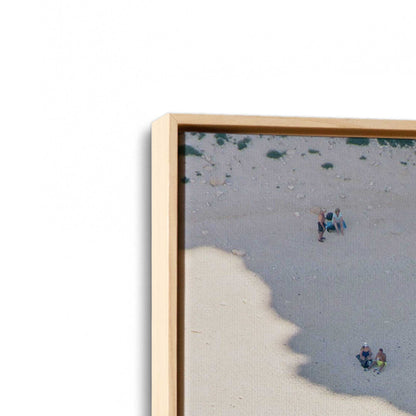 [Color:American Maple], Picture of art in a American Maple frame at an angle