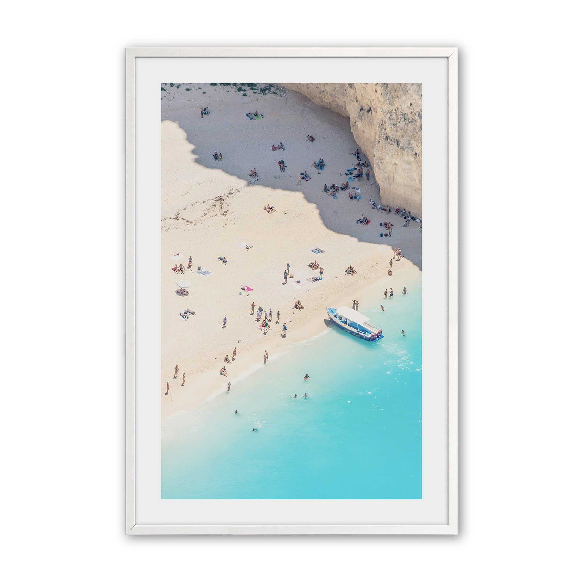 [Color:Opaque White], Picture of art in a Opaque White frame