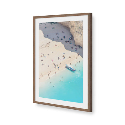 [Color:Walnut], Picture of art in a Walnut frame of the corner