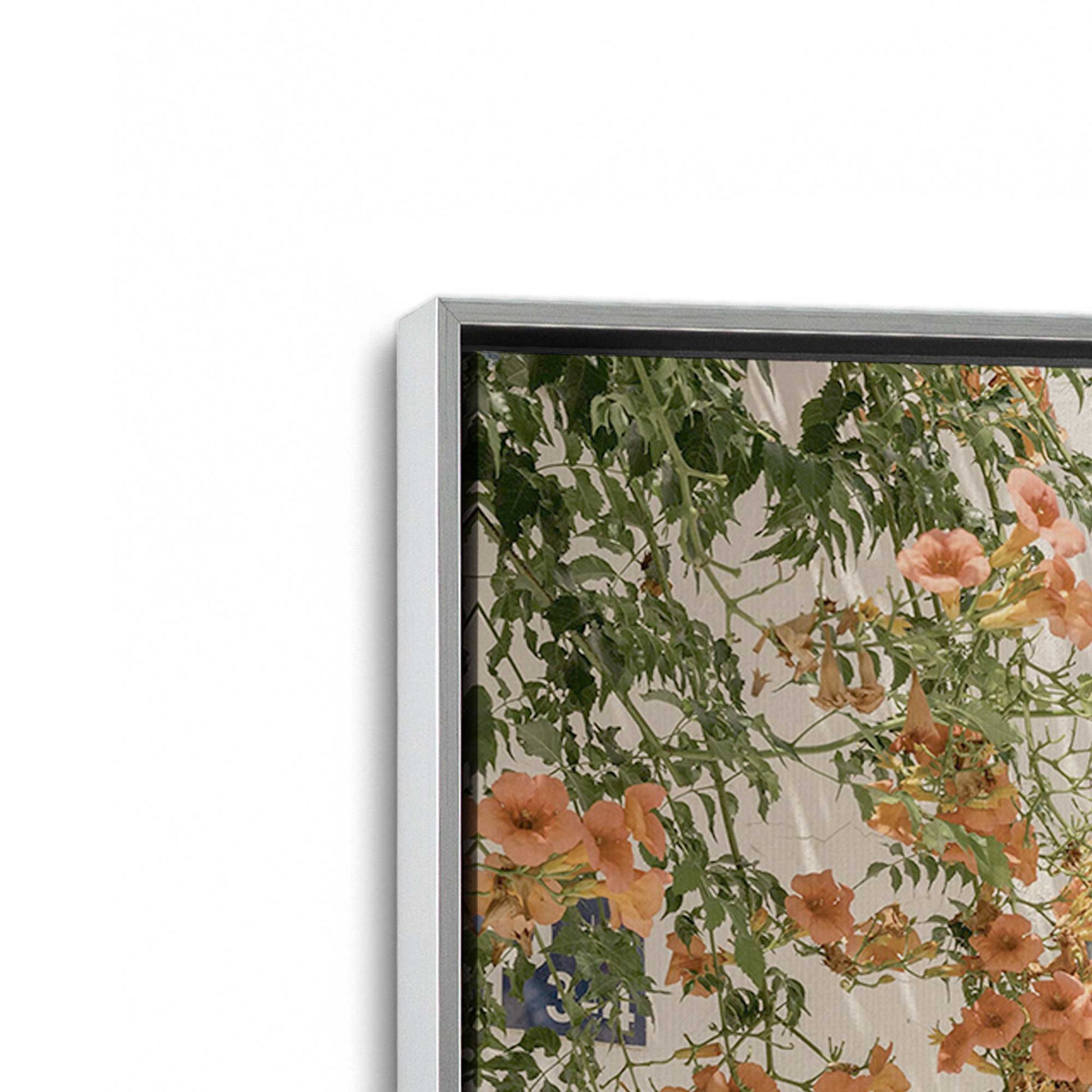 [Color:Polished Chrome], Picture of art in a Polished Chrome frame at an angle