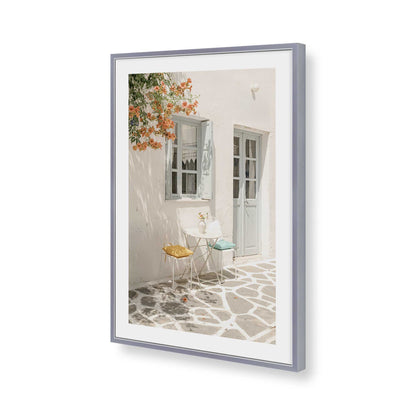 [Color:Polished Chrome], Picture of art in a Polished Chrome frame of the corner