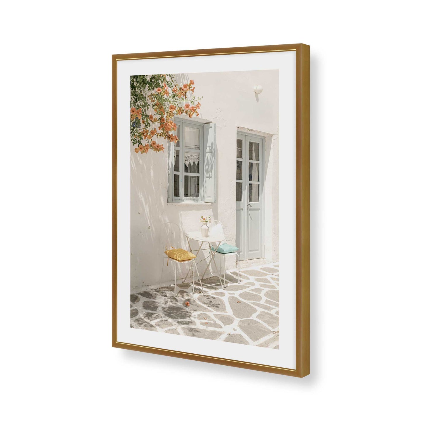 [Color:Polished Gold], Picture of art in a Polished Gold frame of the corner