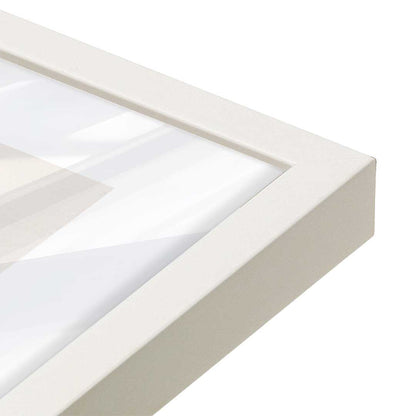[Color:Opaque White], Picture of art in a Opaque White frame at an angle