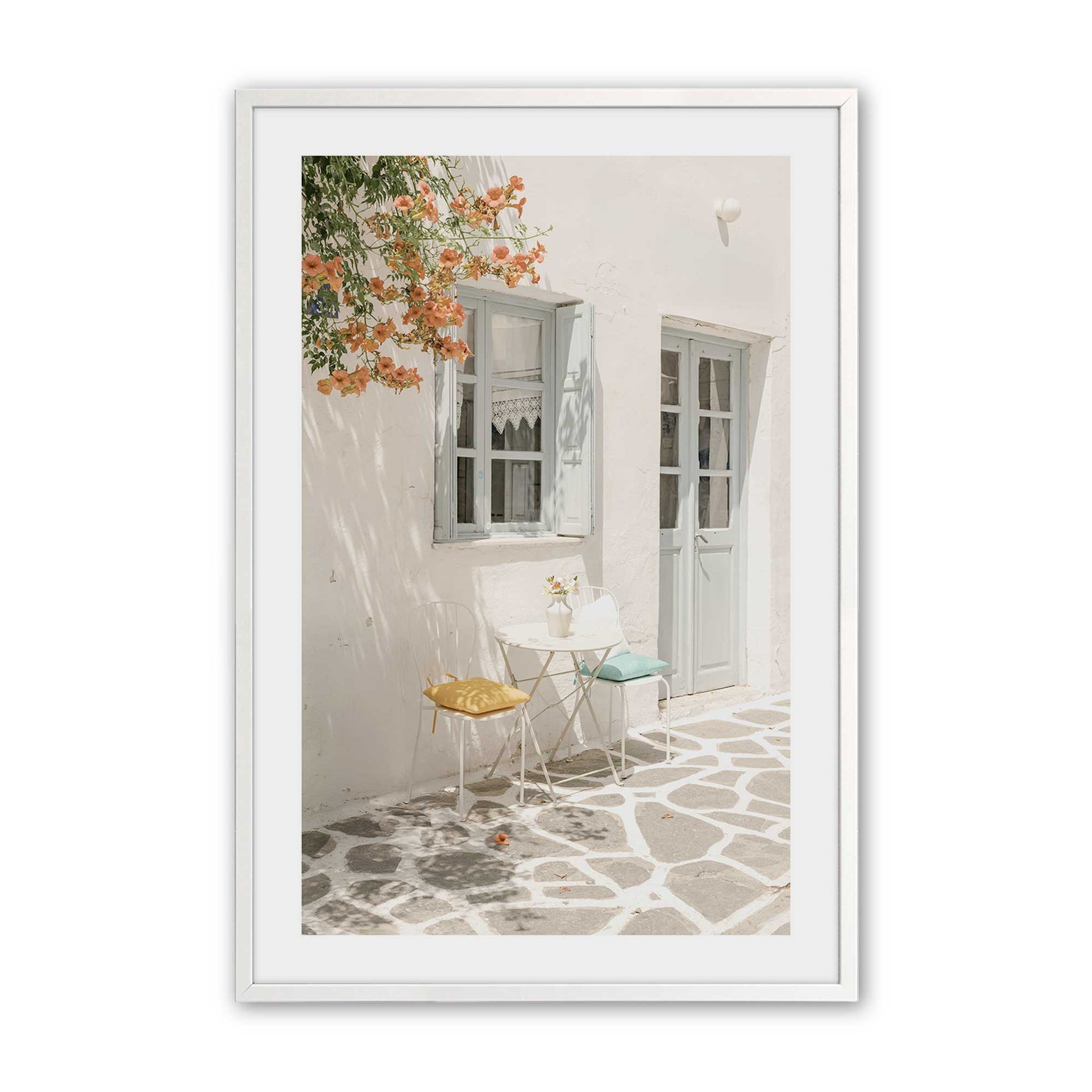 [Color:Opaque White], Picture of art in a Opaque White frame