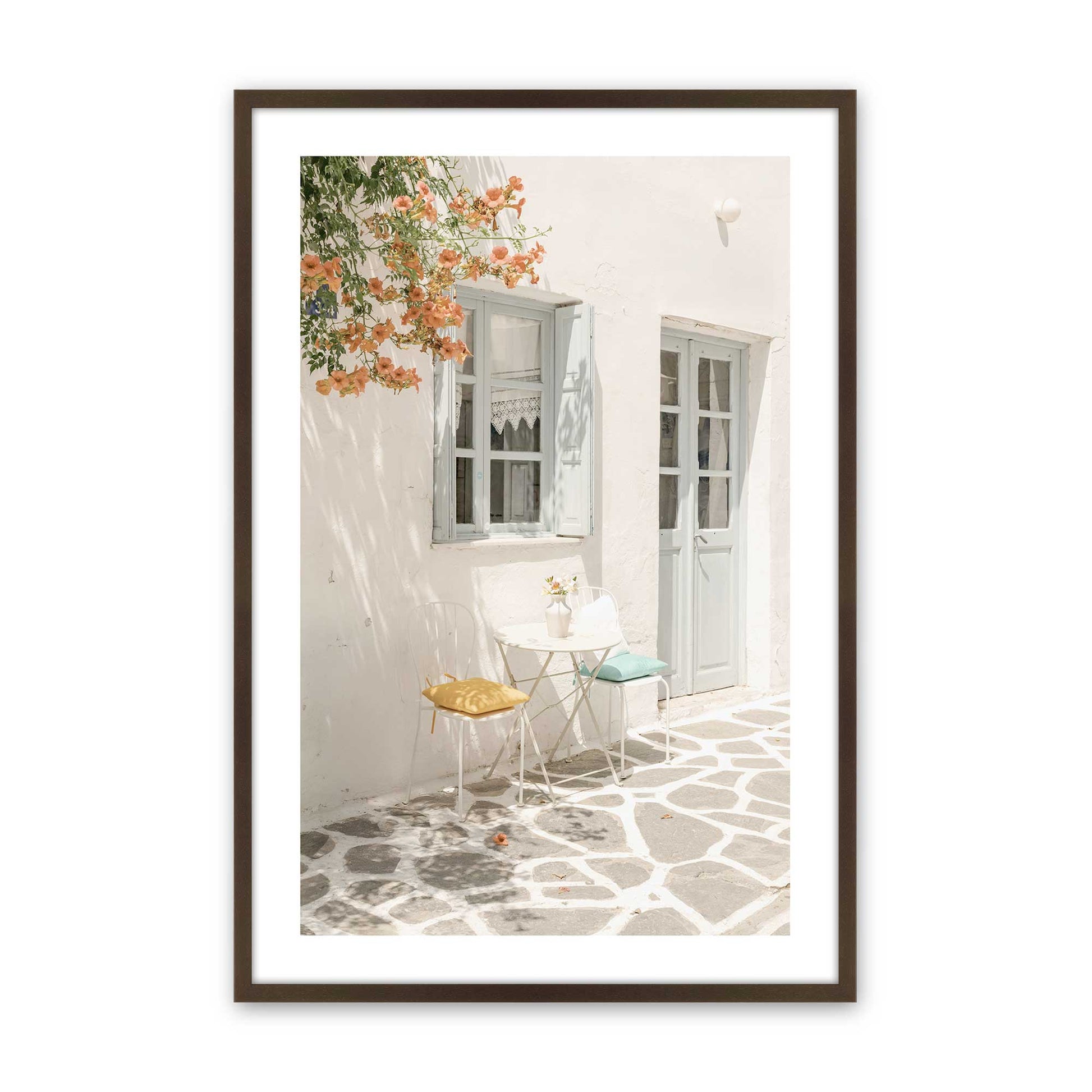 [Color:Brown], Picture of art in a Brown frame