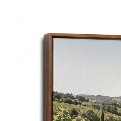 [Color:Walnut], Picture of art in a Walnut frame at an angle