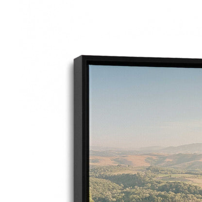 [Color:Satin Black], Picture of art in a Satin Black frame at an angle