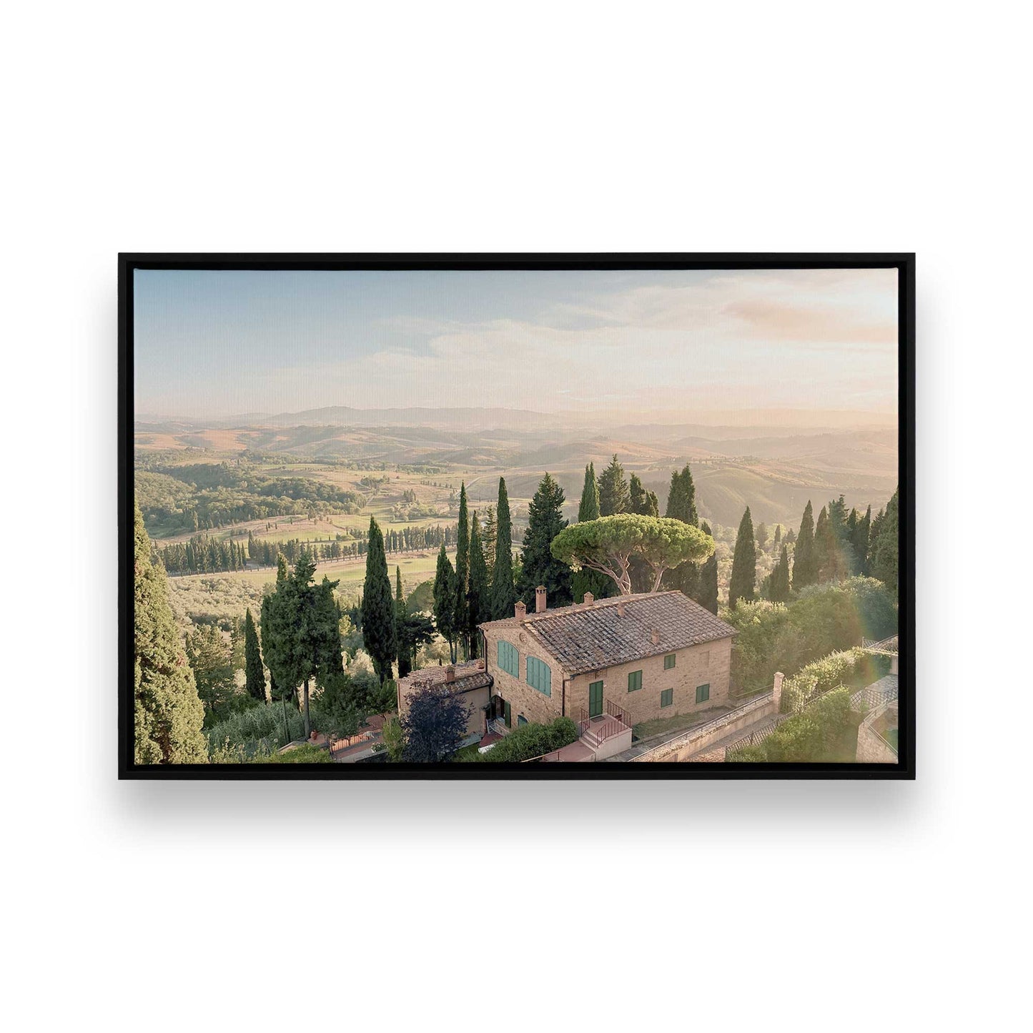 [Color:Satin Black], Picture of art in a Satin Black frame