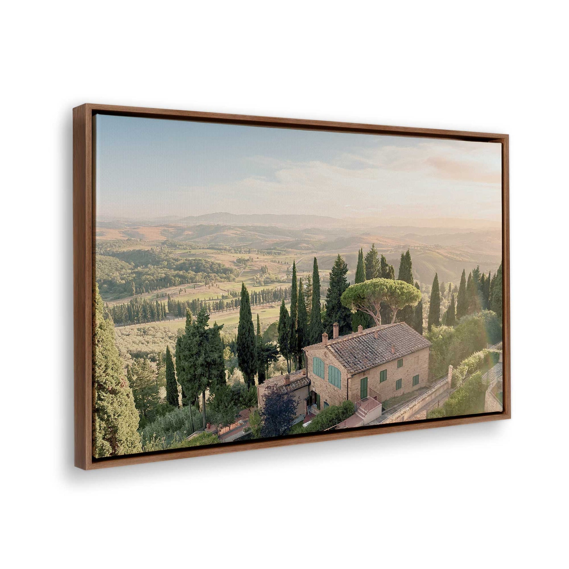 [Color:Walnut], Picture of the corner of the art