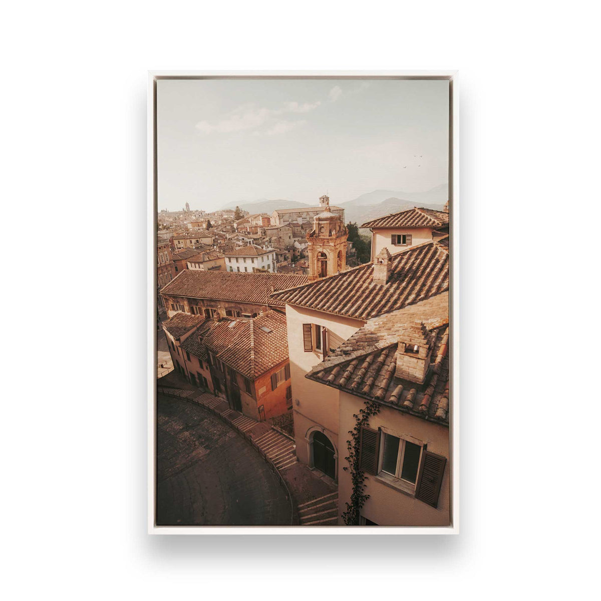 [Color:Opaque White], Picture of art in a White frame