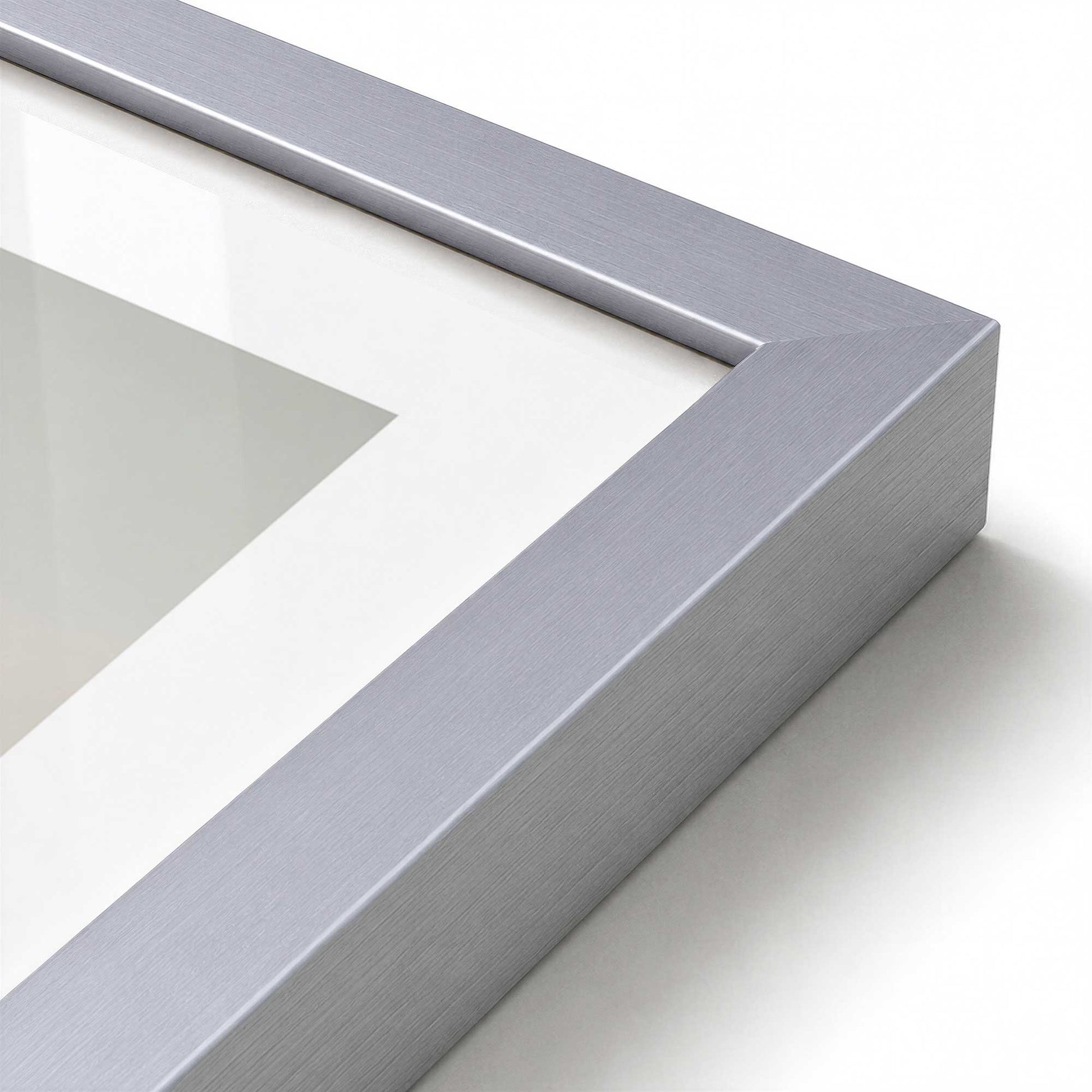 [Color:Polished Chrome], Picture of art in a Polished Chrome frame at an angle