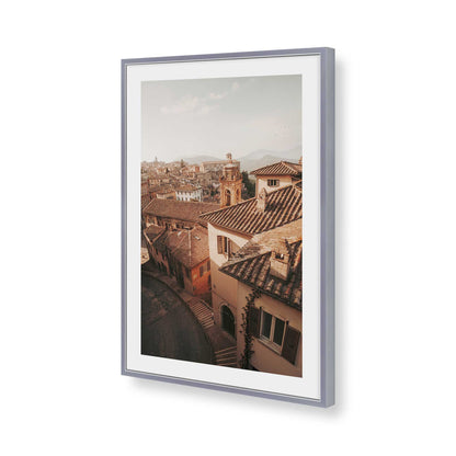 [Color:Polished Chrome], Picture of art in a Polished Chrome frame of the corner