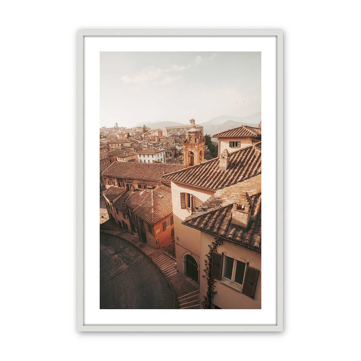 [Color:Opaque White], Picture of art in a Opaque White frame