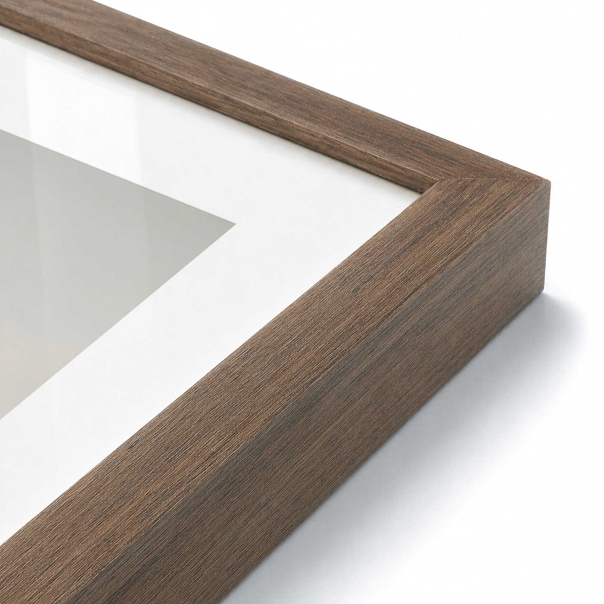 [Color:Walnut], Picture of art in a Walnut frame at an angle
