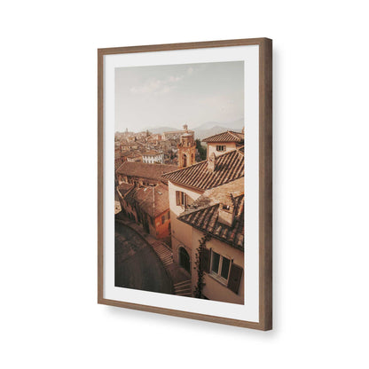 [Color:Walnut], Picture of art in a Walnut frame of the corner