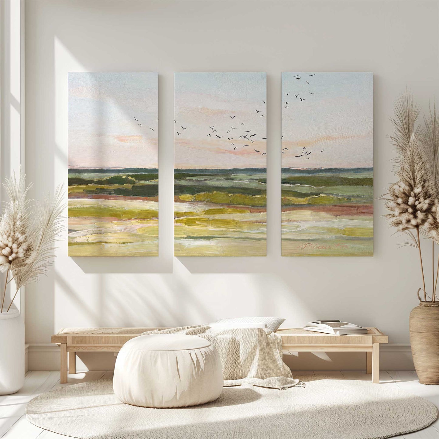 [Color:Stretched Canvas], Picture of art in a room