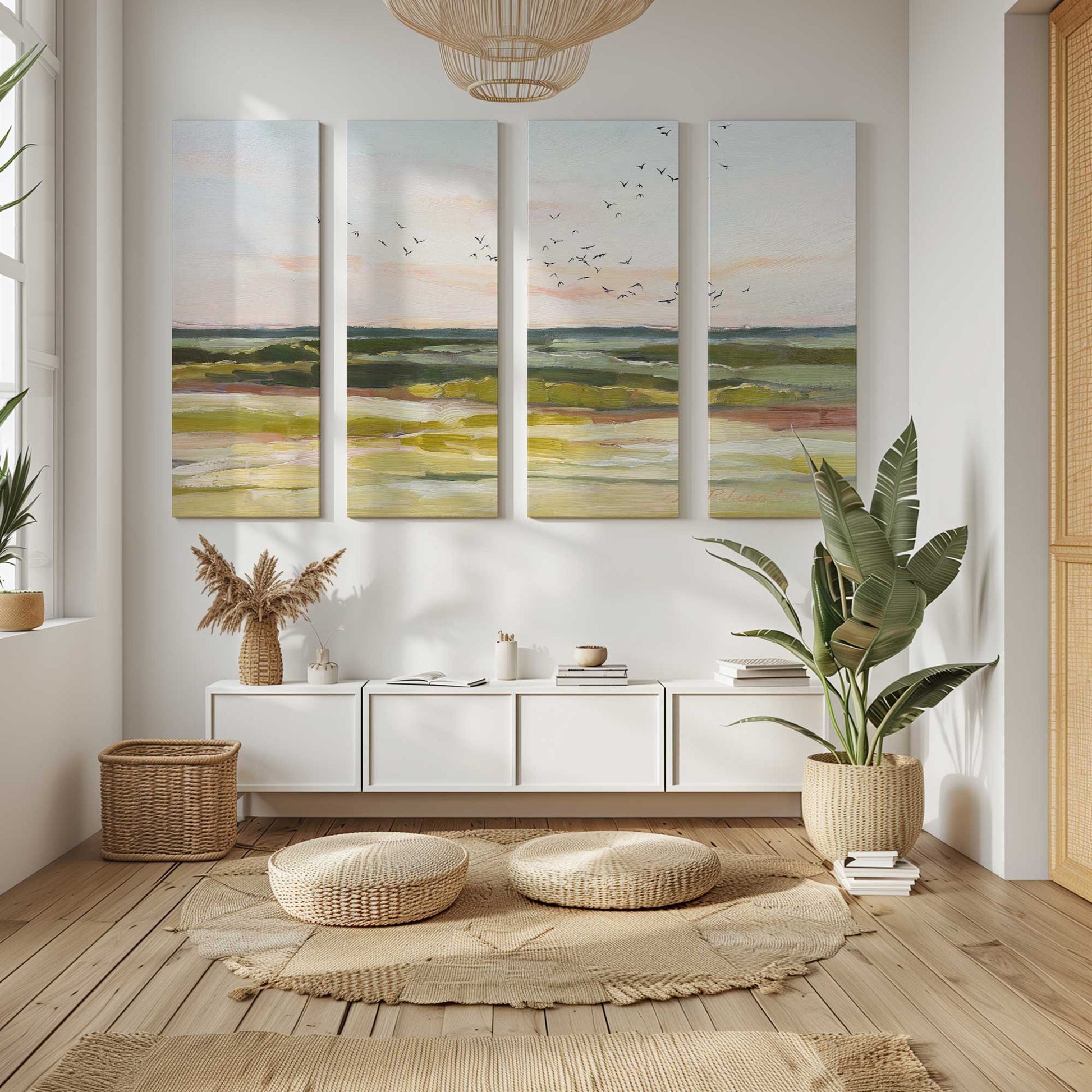 [Color:Stretched Canvas], Picture of art in a room