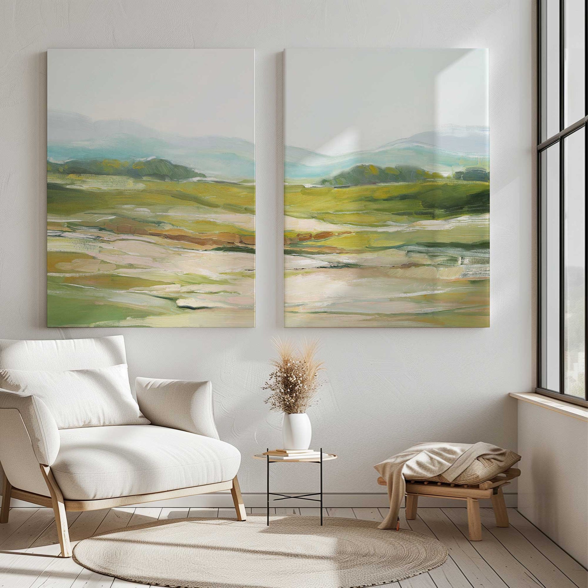 [Color:Stretched Canvas], Picture of art in a room