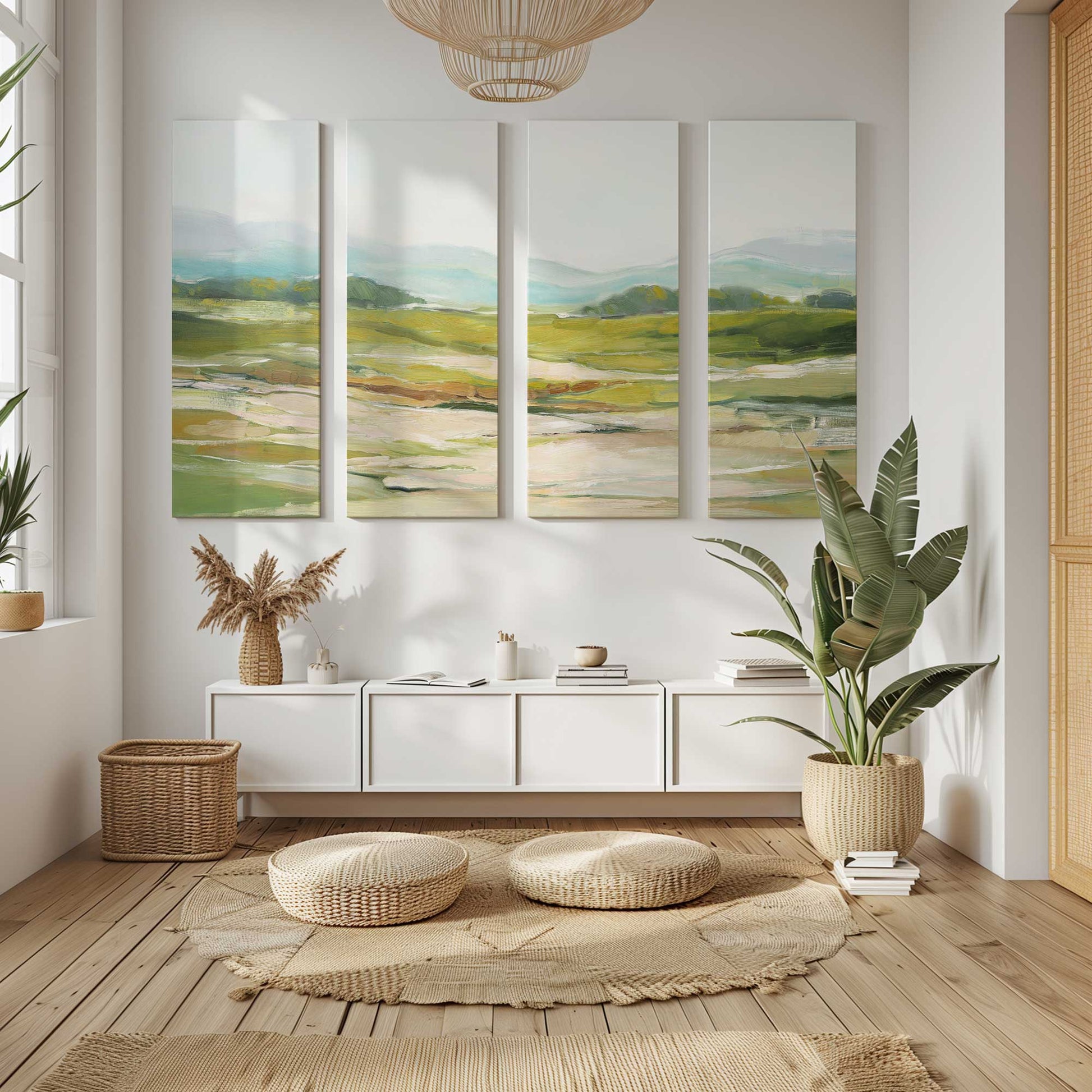 [Color:Stretched Canvas], Picture of art in a room