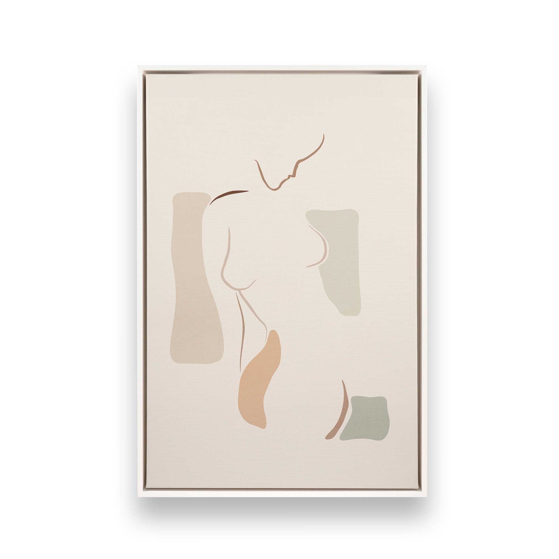 [Color:Opaque White], Picture of art in a White frame