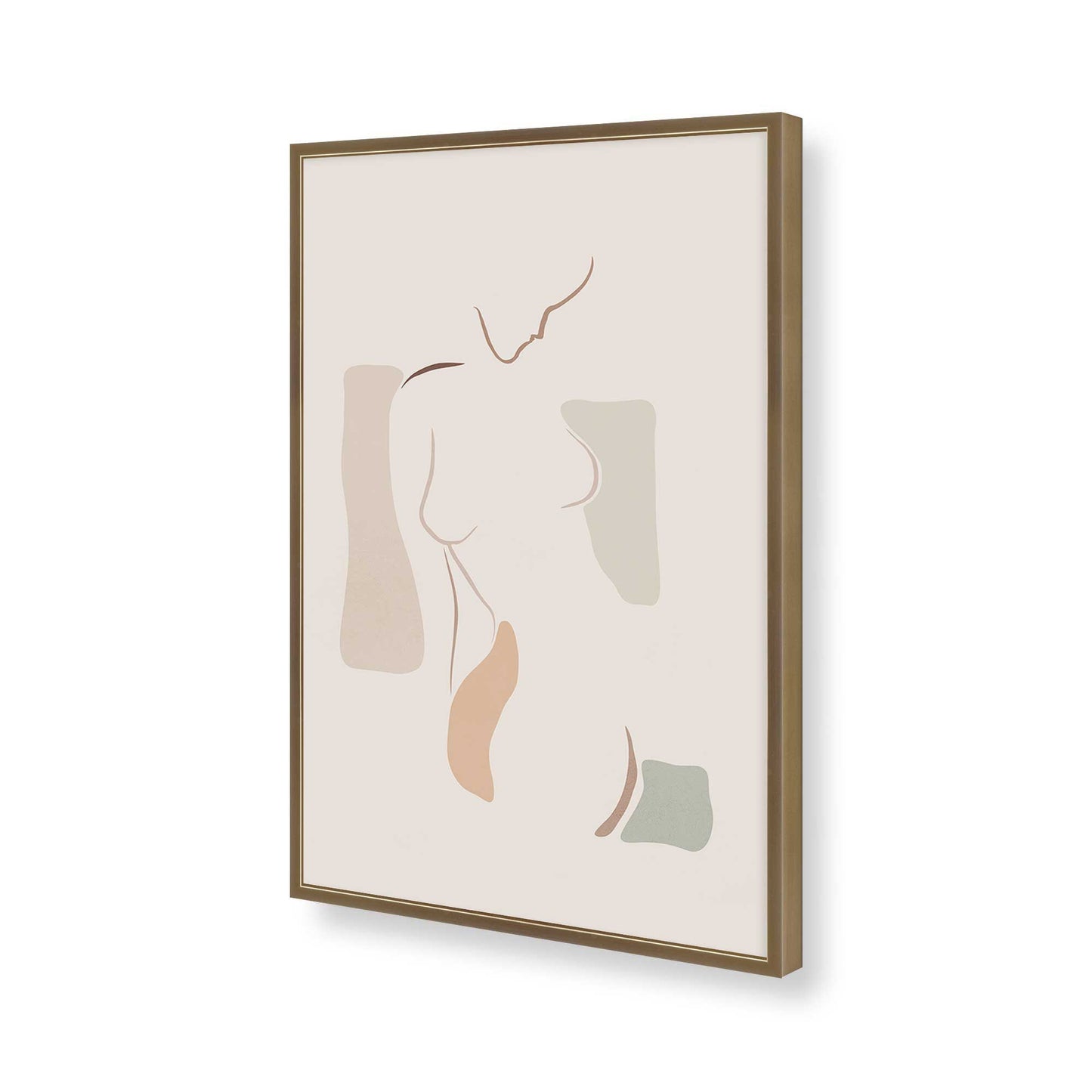 [Color:Brushed Gold], Picture of art in a Brushed Gold frame of the corner