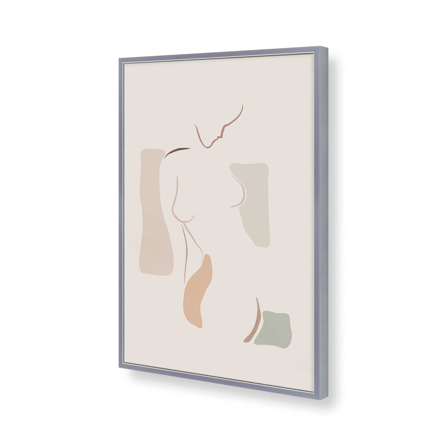 [Color:Polished Chrome], Picture of art in a Polished Chrome frame of the corner