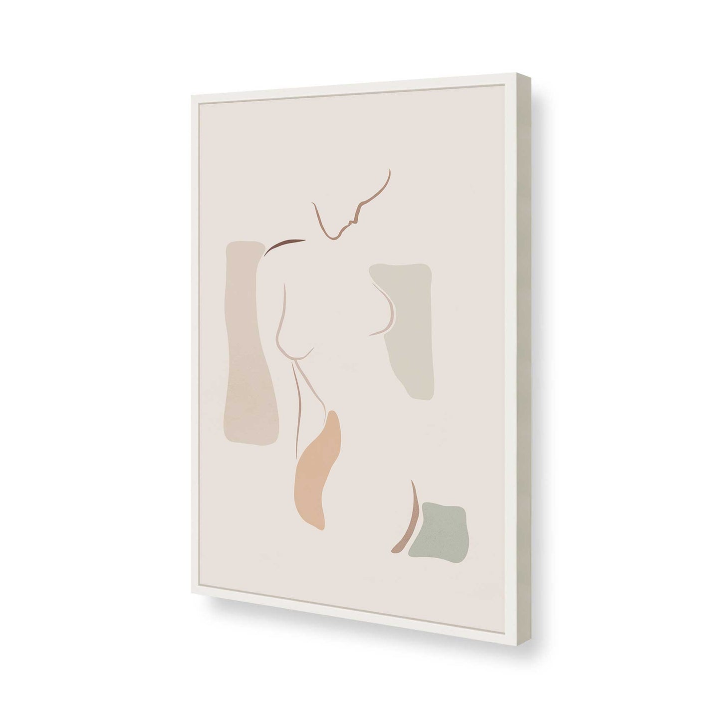 [Color:Opaque White], Picture of art in a Opaque White frame of the corner