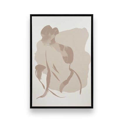 [Color:Satin Black], Picture of art in a Satin Black frame